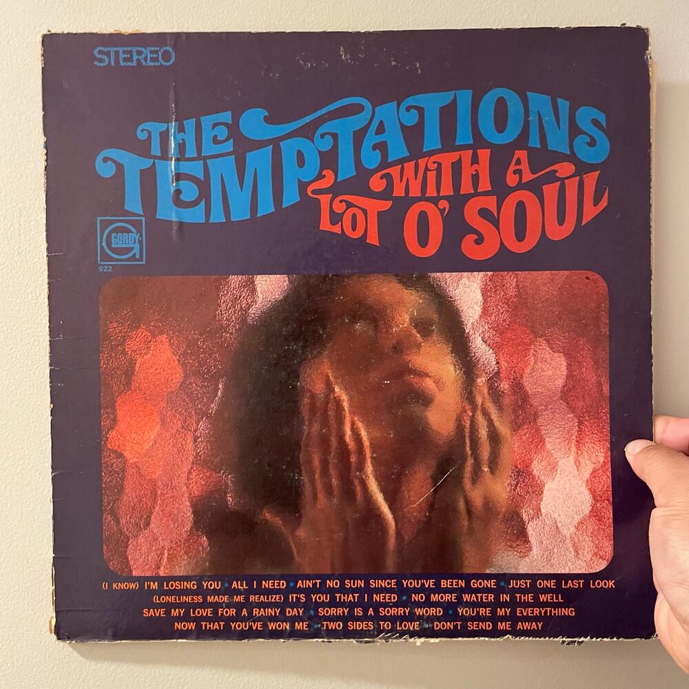 The Temptations - With Alot O Soul LP vintage vinyl record